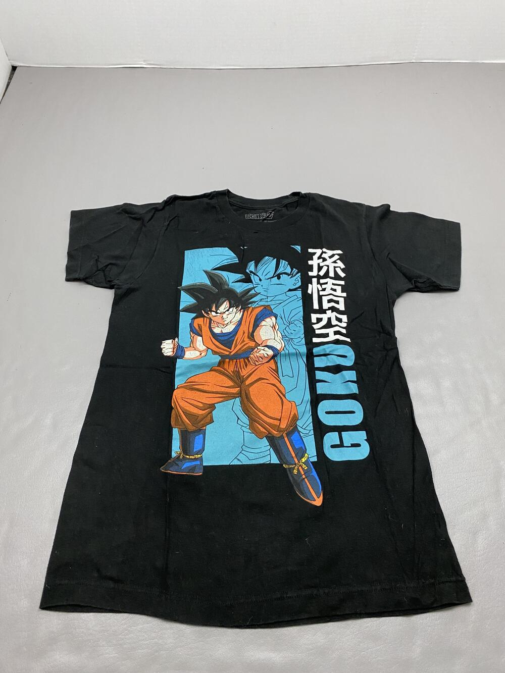 Dragon Ball Z Shirt Mens Small Black Goku Graphic Crewneck Cotton Anime Tee